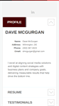Mobile Screenshot of davemcgurgan.com