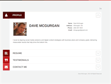 Tablet Screenshot of davemcgurgan.com